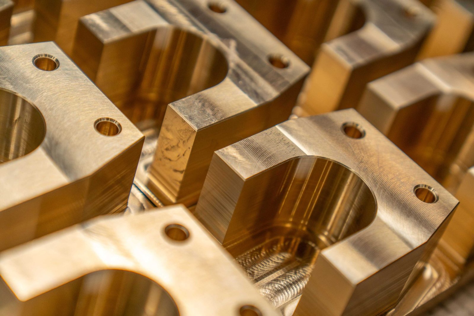 finished brass cnc parts